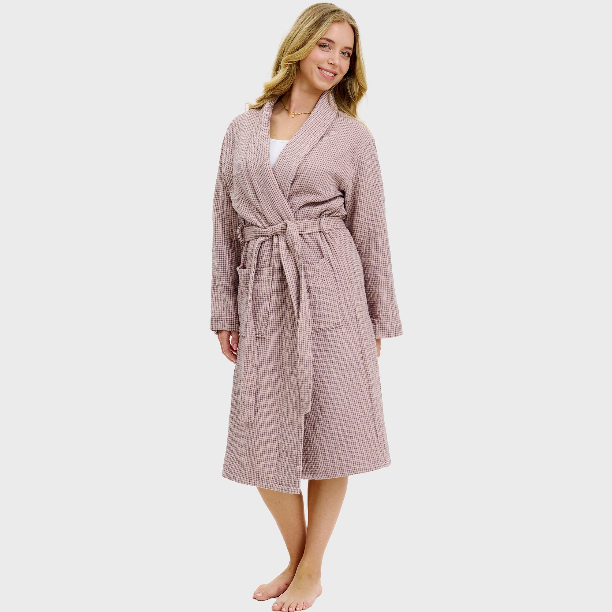 Badekåpe rosarutete - onesize